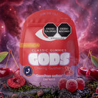 Gomitas Classic Gummies sabor Cherry Gushers, paquete de 20 piezas de 50 mg.