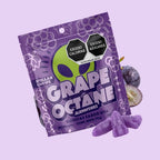 Gomitas Stellar Chews sabor Grape Octane, paquete de 20 piezas de 50 mg.