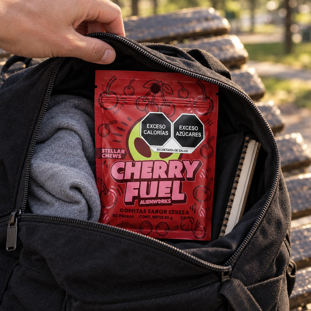 Stellar Chews Cherry Fuel, 10 piezas de 50 mg: momento 2