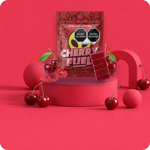 Stellar Chews Cherry Fuel, 1 pieza de 100 mg: en escena