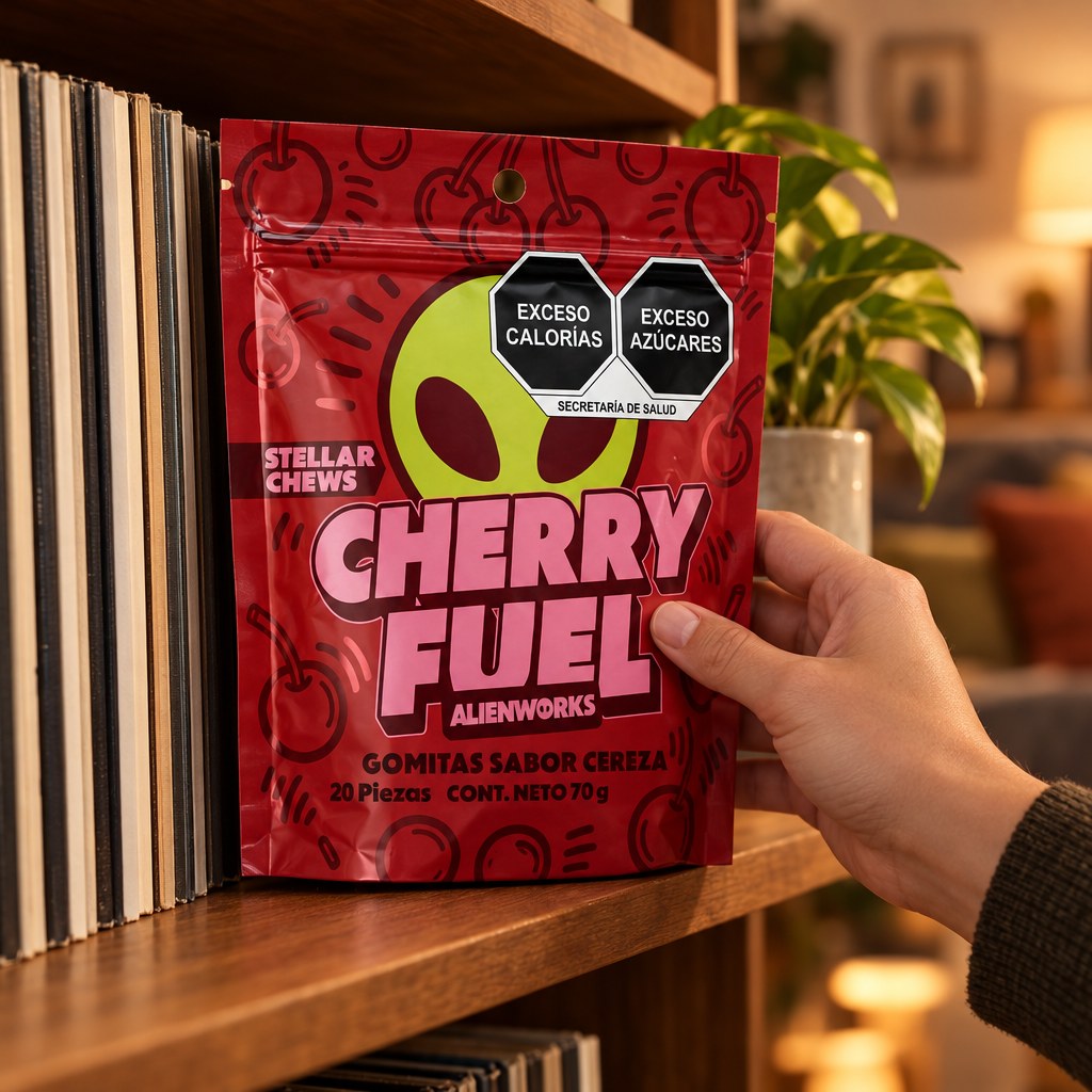 Stellar Chews Cherry Fuel, 20 piezas de 50 mg: momento 1