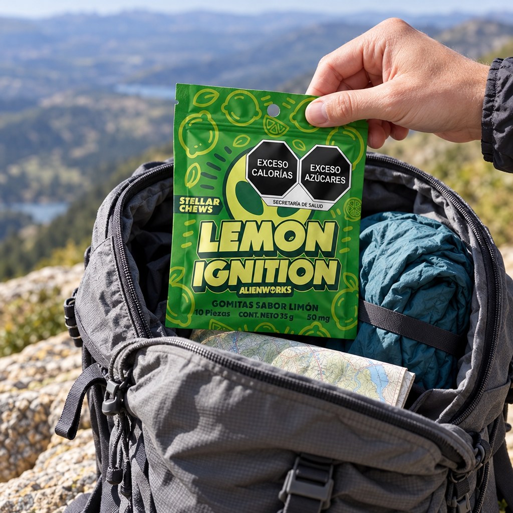 Stellar Chews Lemon Ignition, 10 piezas de 50 mg: momento 2