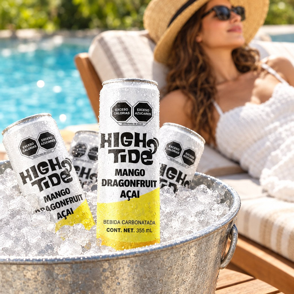 High Tide Social Tonic Mango Dragonfruit & Açaí, lata de 355 ml: momento 2