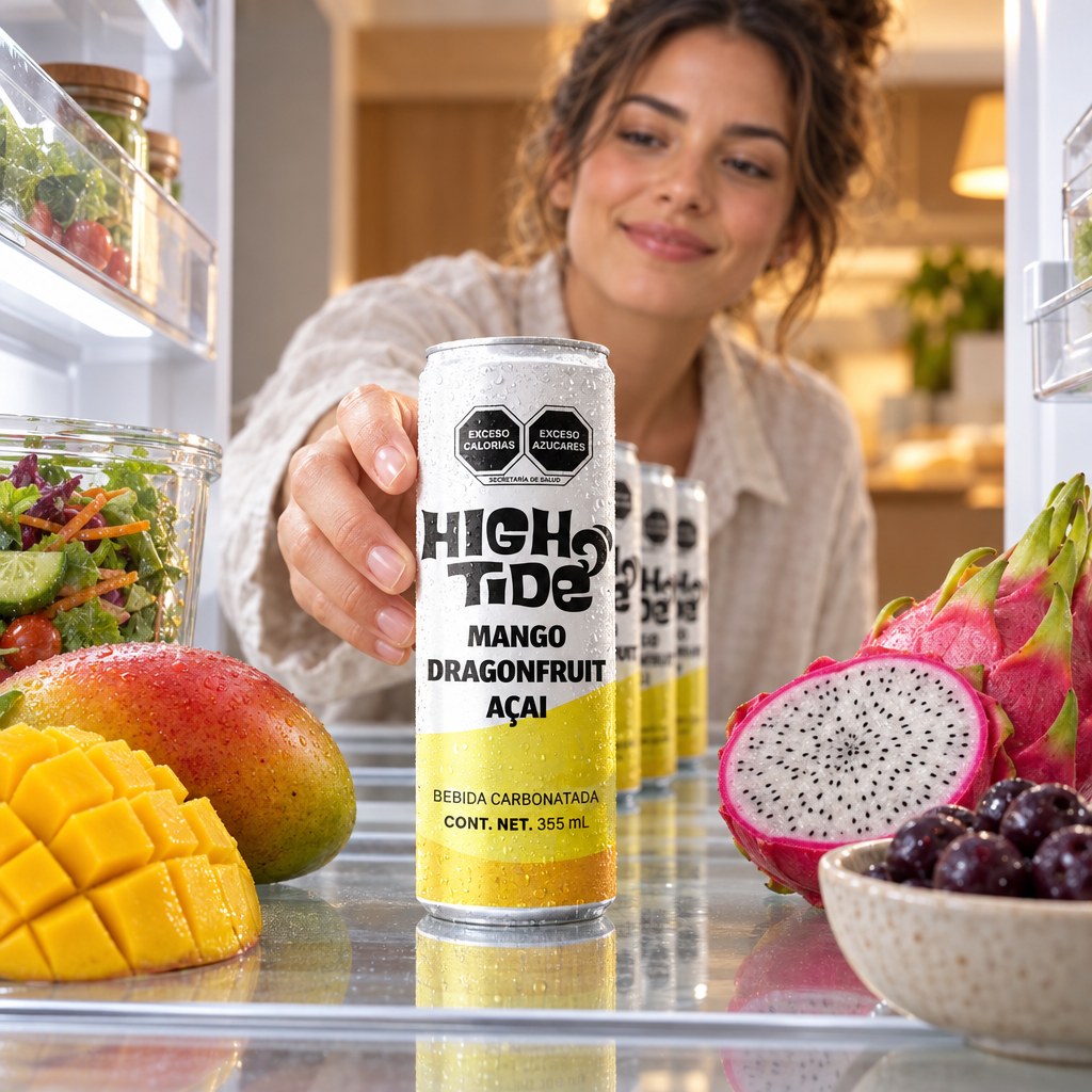 High Tide Social Tonic Mango Dragonfruit & Açaí, lata de 355 ml: momento 3