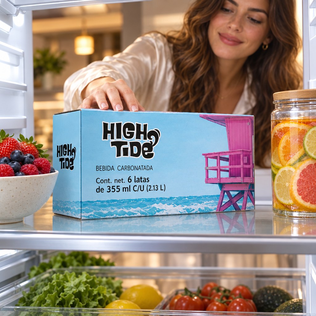 High Tide Social Tonic Caja Mixta 3 sabores, 6 latas de 355 ml: momento 3