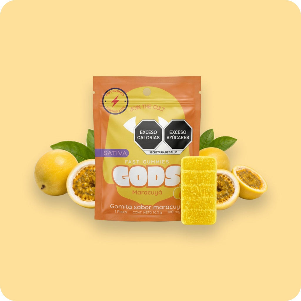 Fast Gummies Maracuyá, 1 pieza de 100 mg: empaque