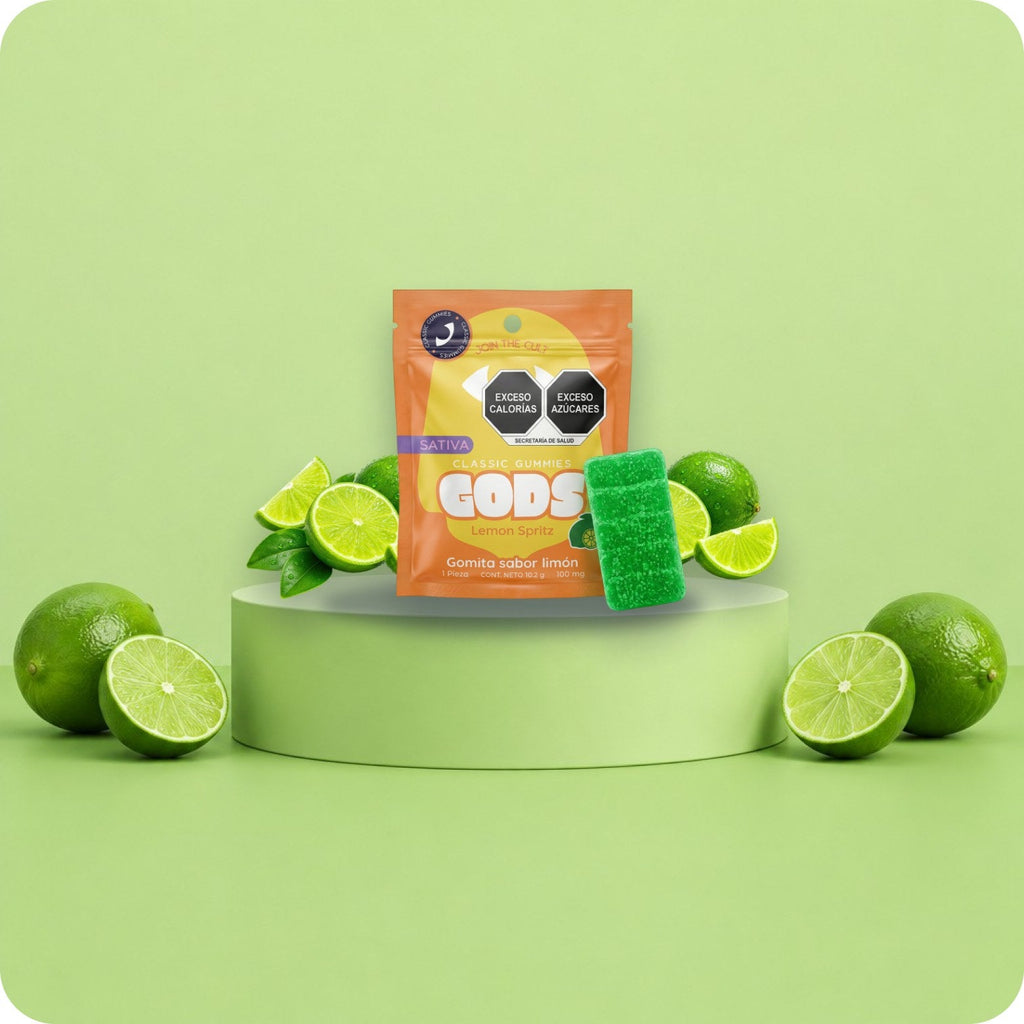 Classic Gummies Lemon Spritz, 1 pieza de 100 mg: en escena