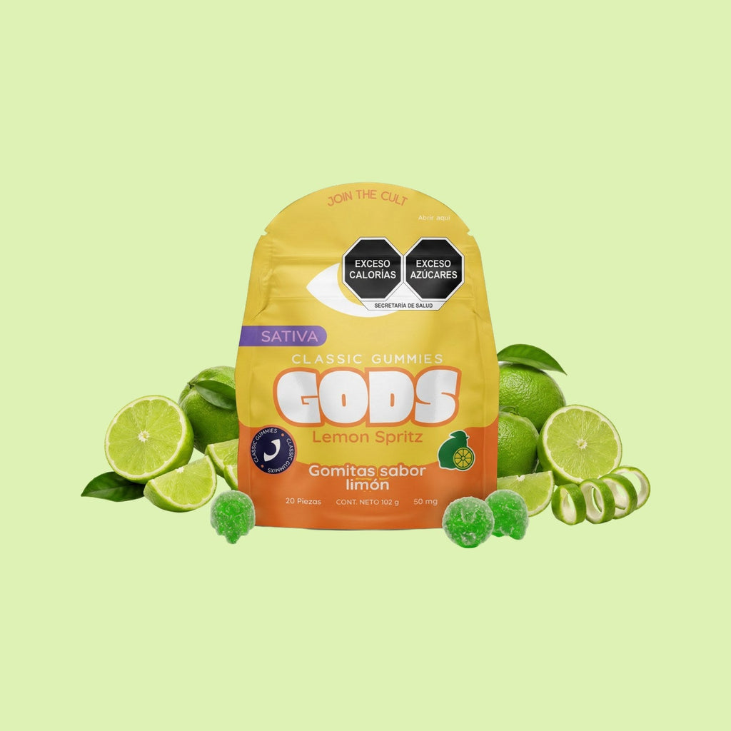 Classic Gummies Lemon Spritz, 20 piezas de 50 mg: empaque