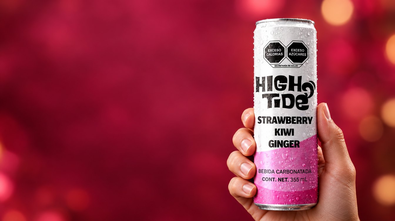 High Tide Strawberry Kiwi & Ginger 1x355 ml